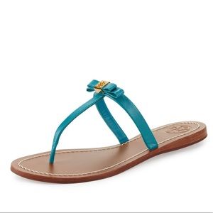Tory Burch Leighanne Sandal Patent Saffiano
